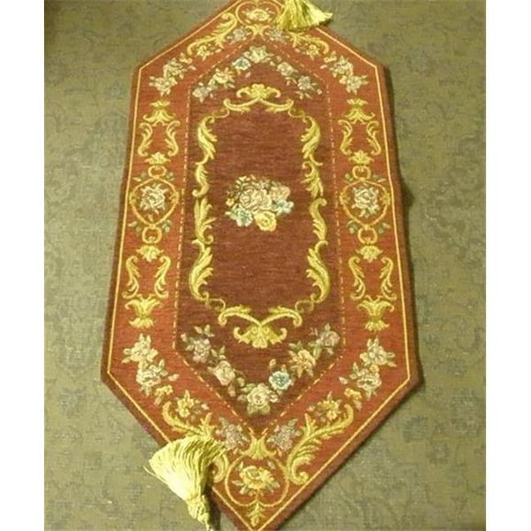 Tapestry Trading <b>Features</b><ul><li>Begium Tapestry Table runner for dressing up your table or dresser Torino</li TO1330R - main